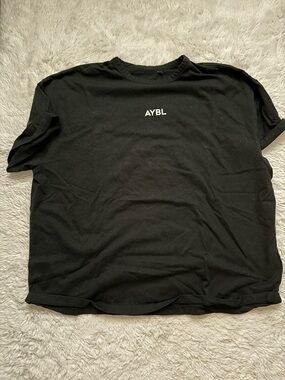 AYBL Black Short Sleeve Logo Tee